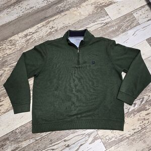 Chaps 1/4 Zip Men's GreenSweatshirt Size XXL